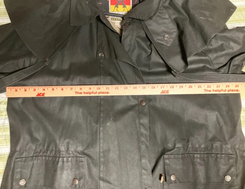 Kakadu Traders Mens Cotton Oilskin Duster Size Lg Drover Rain Coat Australia image 11
