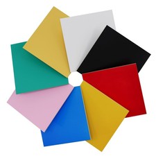8 Pack Colored Plywood Sheets Basswood Laser Cutting 12x12x1/8 Inch Mixed