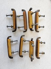 8 Vintage Bakelite Butterscotch Cabinet Drawer Pulls Handles