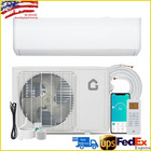 9000 BTU Mini Split Air Conditioner Heat Pump 24 SEER2 Ductless Inverter AC 230V