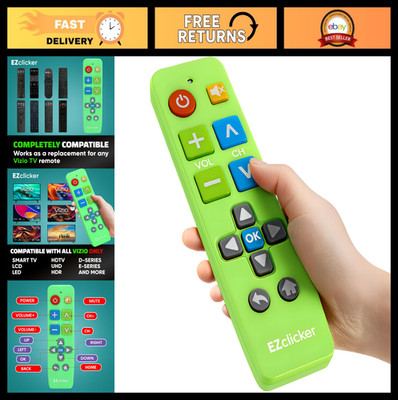Universal Big Button TV Remote for Vizio TVs - Easy to Use, Great for Seniors, G