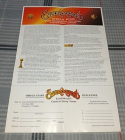 Atari 2600 Swordquest EarthWorld & FireWorld 2 Games Lot. CIB Tested Vintage 