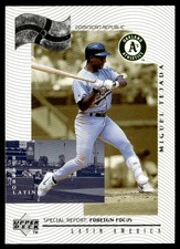 1999 Upper Deck Foreign Focus Miguel Tejada Oakland Athletics #238