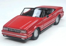 Cadillac Allante 1992 Red Hot Rod modelo diecast 1/64 con neumáticos de goma Real Riders
