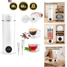 Portable Travel Electric Tea Kettle,6 Preset Temp Plug-in Keep Warm,15 OZ Sma...