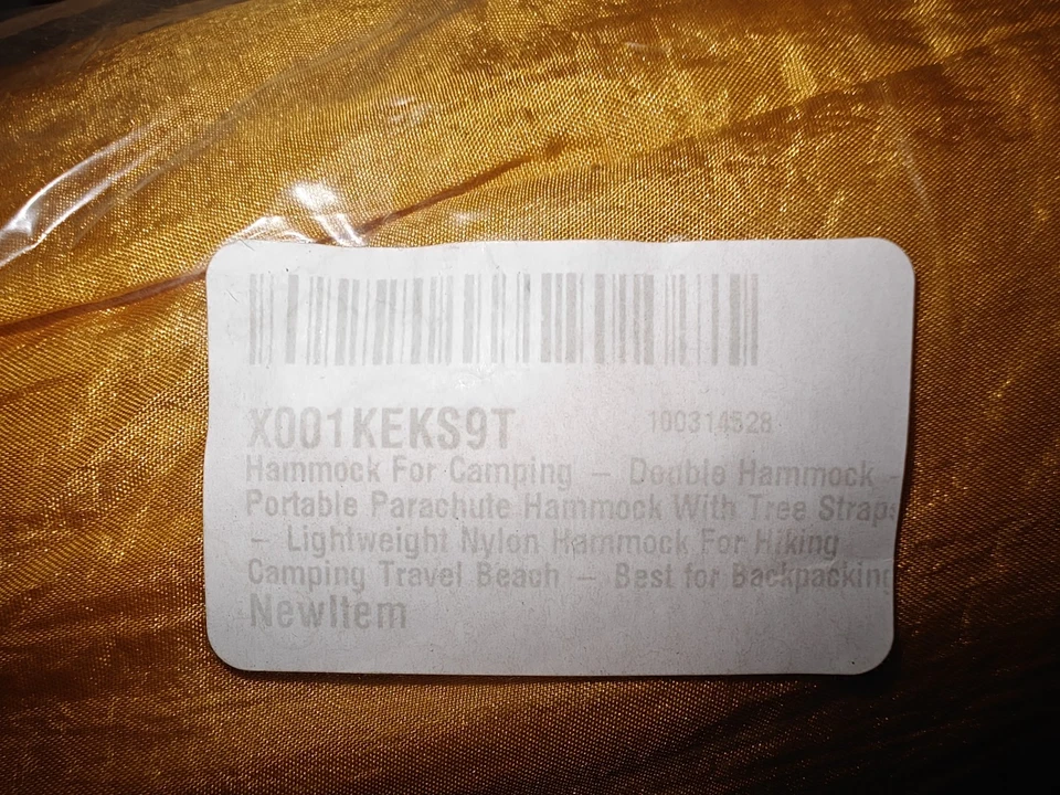 Camping Hammock Double Portable Parachute Hammock with Tree Straps Lightweight - Image 2 of 2