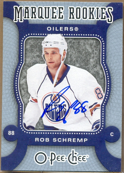 2008-09 O-Pee-Chee Autographed Buybacks #BBRS Rob Schremp Auto HKY