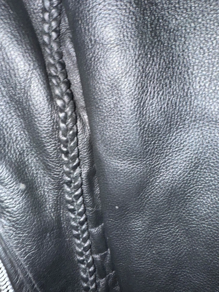 First Classics Leather Apparel Women's Black Motorcycle Jacket  Sz L NWT - Image 3 of 4