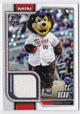 2026 T.C. BEAR Topps Celebration Mascot Worn Material Relic Card #MAS-TCB Twins