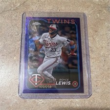 Topps Chrome 2024  Royce Lewis #217 Minnesota Twins Purple Logofractor /250
