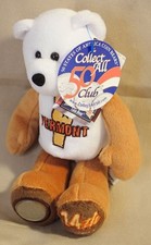 LIMITED TREASURES VERMONT 14th STATE QUARTER Coin BEAR 9" Plush