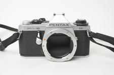 Pentax ME Super 35mm SLR Film Camera Chrome Body Only  PARTS/REPAIR  7826
