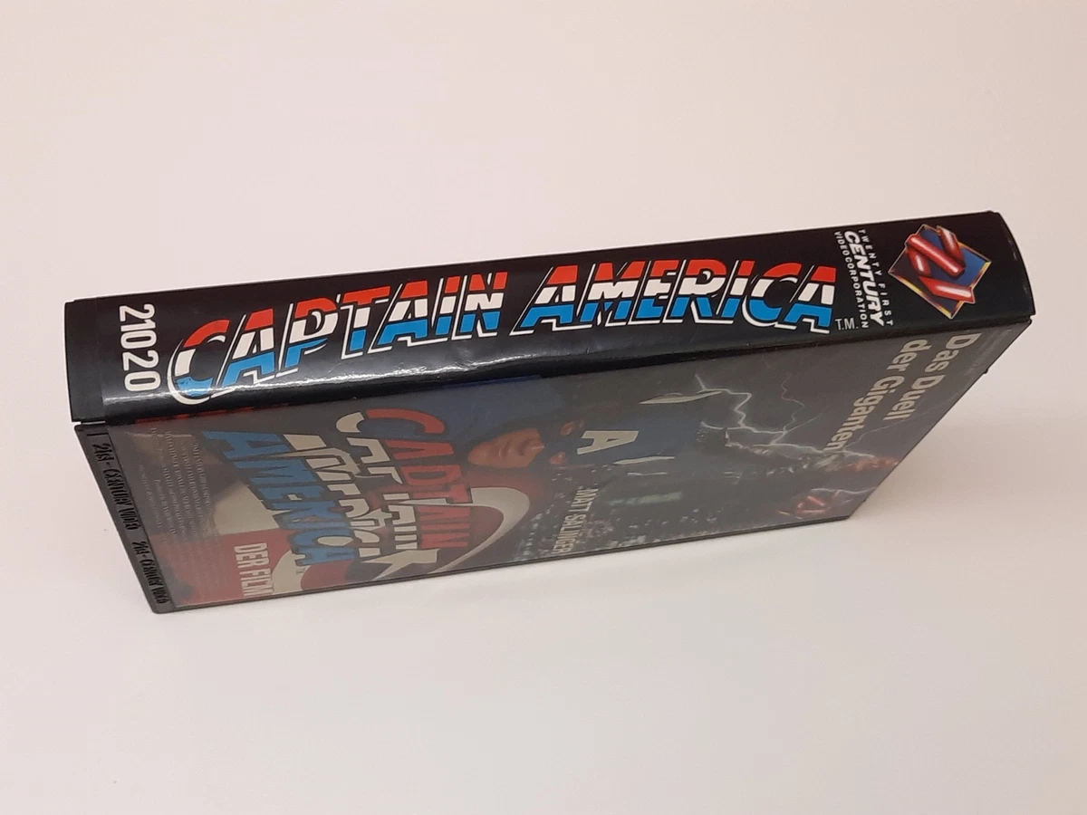 Captain America - Der Film 1990 VHS German PAL Video Hartbox Albert Pyun
