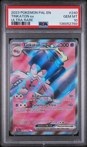 TINKATON EX 240/193 ULTRA RARE PAL EN-PALDEA EVOLVED POKEMON PSA 10