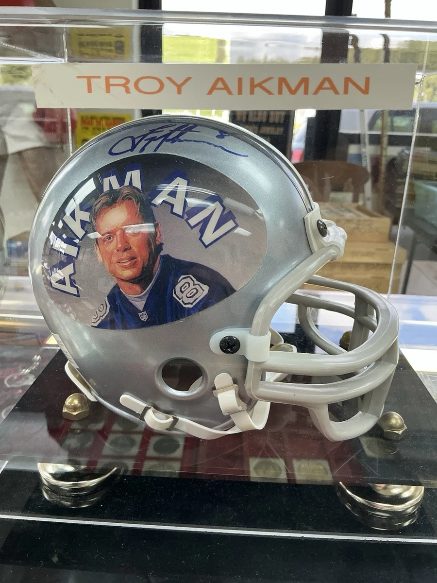 Troy Aikman Signed Mini Helmet 