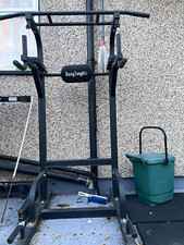 BangTong&Li Steel Pull Up & Dip Station Tower, Foam Grips, Black