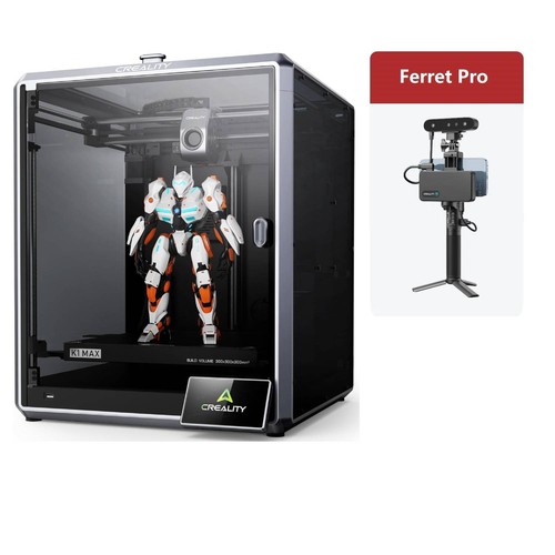Creality K1 Max 3D Printer 600mm/s High-Speed With CR-Scan Ferret Pro 3D Scanner