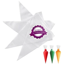 Thickened 100pcs/set Disposable Pastry Bag Icing Piping Bag Cake Cupcake Deco...