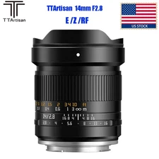 US TTARTISAN 14mm F2.8 E/Z/RF Full Frame Camera Lens for Sony Nikon Canon Mount