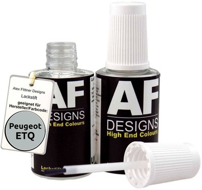 Lackstift für Peugeot ETQ Gris Argent Metallic schnelltrocknend 2x20ml