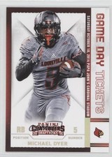 2015 Panini Contenders Draft Picks Game Day Tickets Michael Dyer #62 z6b