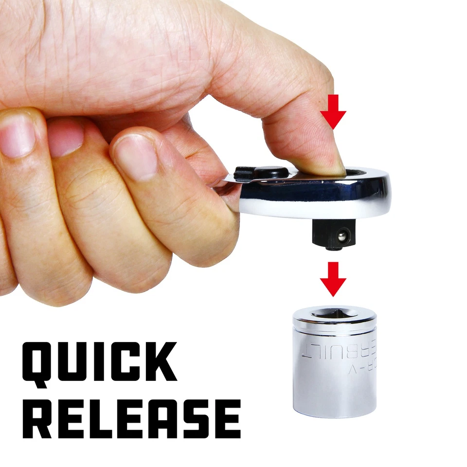 Powerbuilt 3/8 Inch Drive 60 Teeth Low-Profile Ratchet - 649975 - Image 4 of 4