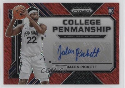 2023-24 Prizm Draft Picks FOTL Red Shimmer 3/9 Jalen Pickett Rookie Auto RC 1c5x