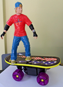 Vintage RARE Smartronix Super Skateboard battery operated by Hap-P-Kid toys 2000