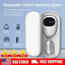 Wireless Bedwetting Alarm Pee Alarm w/Receiver &Clip-on Transmitter for Boys New
