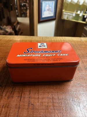 Vintage Miss Sunbeam Stroehmann's Mini 1 Lb. Fruit Cake Tin
