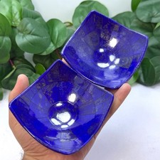 450g Hand Made Lapis Lazuli Bowls, Lapis Lazuli Square Bowls, Lapis Lazuli, Lapi