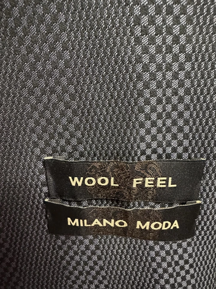 Chaqueta Blazer Milano Moda Azul Marino Para Hombre 38L Nueva Con Etiquetas 4 Botones Delanteros Foto 4 de 4