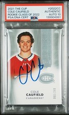 Cole Caufield Signed 2021 The Cup Rookie Class Of 2022 /249 PSA Auto 10 POP 1