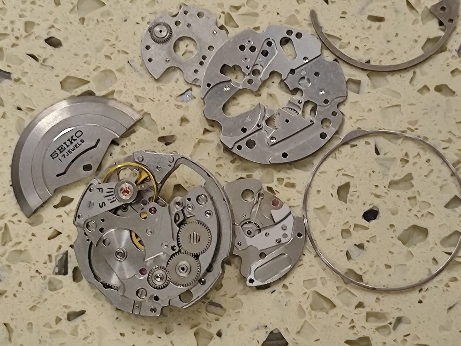 SEIKO 4006 BELL MATIC INCOMPLETE MOVEMENT /LOT PARTS  FOR PARTS USED