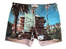 Dorchester BEVERLY HILLS HOTEL x ORLEBAR BROWN Slim Aarons SWIM TRUNKS 36 EUC