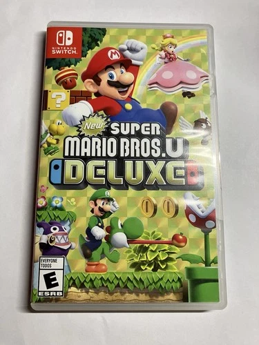 Super Mario Bros U Deluxe Nintendo Switch CIB Tested Works Fast Ship
