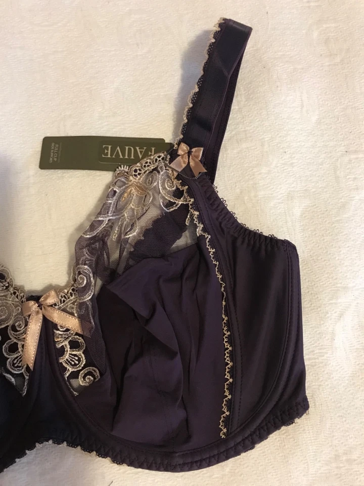 Sujetador Fauve nuevo con etiquetas talla 38G púrpura Foto 3 de 4