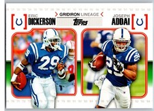 2010 Topps Football Gridiron Lineage Insert-GL-DA Dickerson / Addai Colts RB's