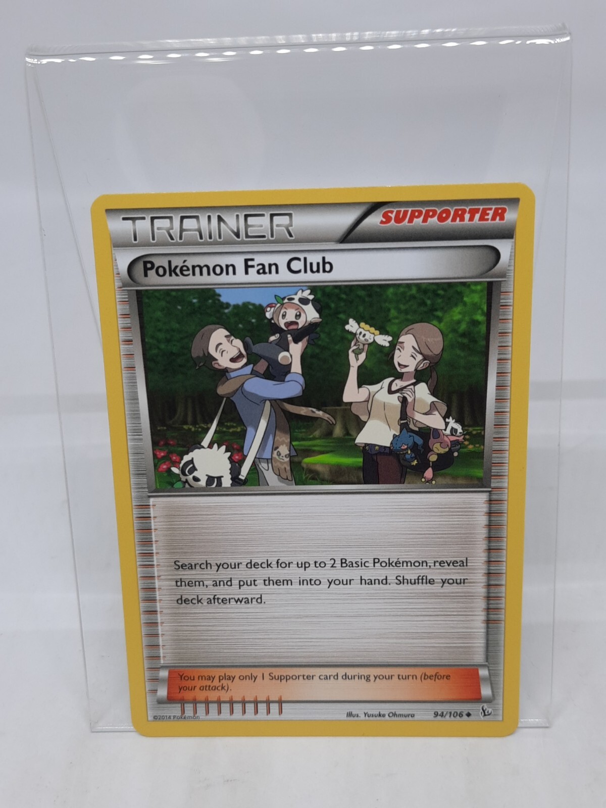 Pokemon Fan Club 94/106 Uncommon XY Flashfire Pokemon Card NM/M
