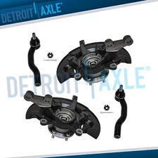 Front Steering Knuckles Wheel Hub Outer Tie Rods for 2012-2017 Toyota Camry 2.5L