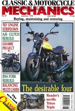 CMM 1990 - Honda 350-4 Z900 Kawasaki Z1 Triton Triple Sunbeam S8 Yamaha RD Twin