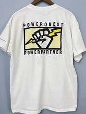 PowerQuest Power Partner T-Shirt Y2K Antivirus Norton Promo Double Sided Mens XL