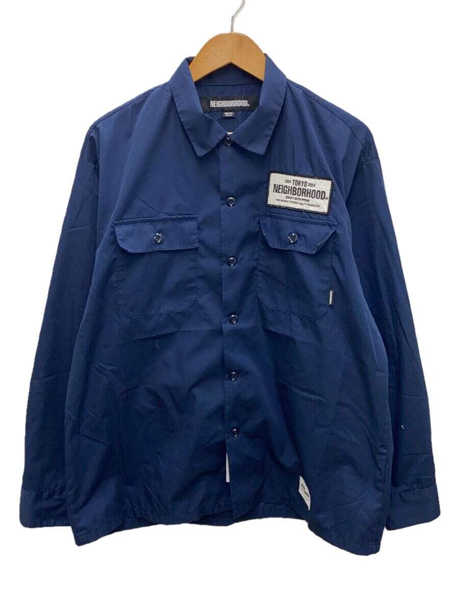 NEIGHBORHOOD Long Sleeve Shirt M Polyester NVY 241TSNH-SHM01 | eBay