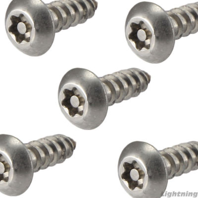 #8 x 1/2'' Security Screws Torx Button Head Sheet Metal Stainless Steel Qty 25