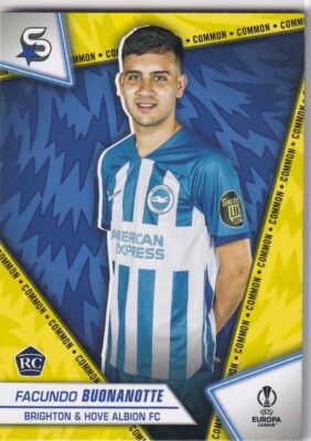 Topps UCL Super-Stars 23/24 Nr. 34 Facundo Buonanotte Rookie Yellow Parallel