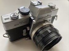 Minolta SRT101 35mm SLR Film Camera w/ 55mm MC Rokkor PF Lens from Japan