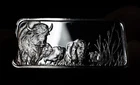 1974 America the Beautiful Bison plains Buffalo 1oz 999 fine Silver Art Bar 1468