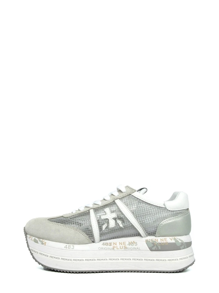 sneakers Premiata donna Beth 6792 IN microrete argento N° 37 38 39 - Immagine 4 di 4