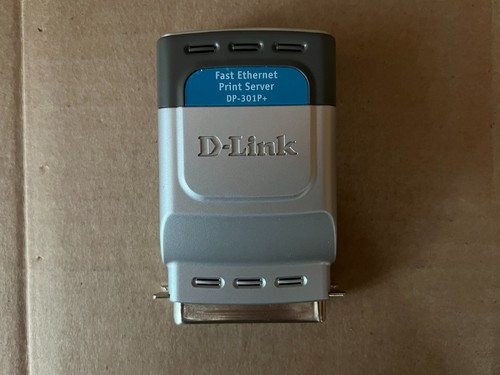 D-LINK DP-301P+ FAST ETHERNET PARALLEL PORT PRINT SERVER W/POWER ADAPTER - Picture 3 of 8