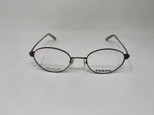 FOSSIL EYEWEAR WATSON TR2 48/20-140 BROWN OVAL EYEGLASSES J14